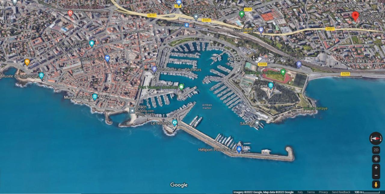 Antibes Secured Parc Velusine With Private Parking, Terrace, Pools And Tennis Courts. Экстерьер фото